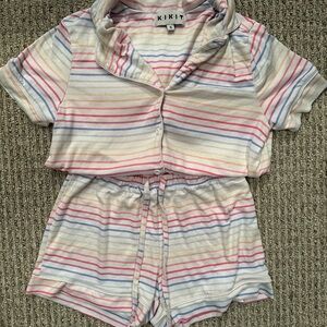 Kiki Striped Women's Pajama Set - Multicolor